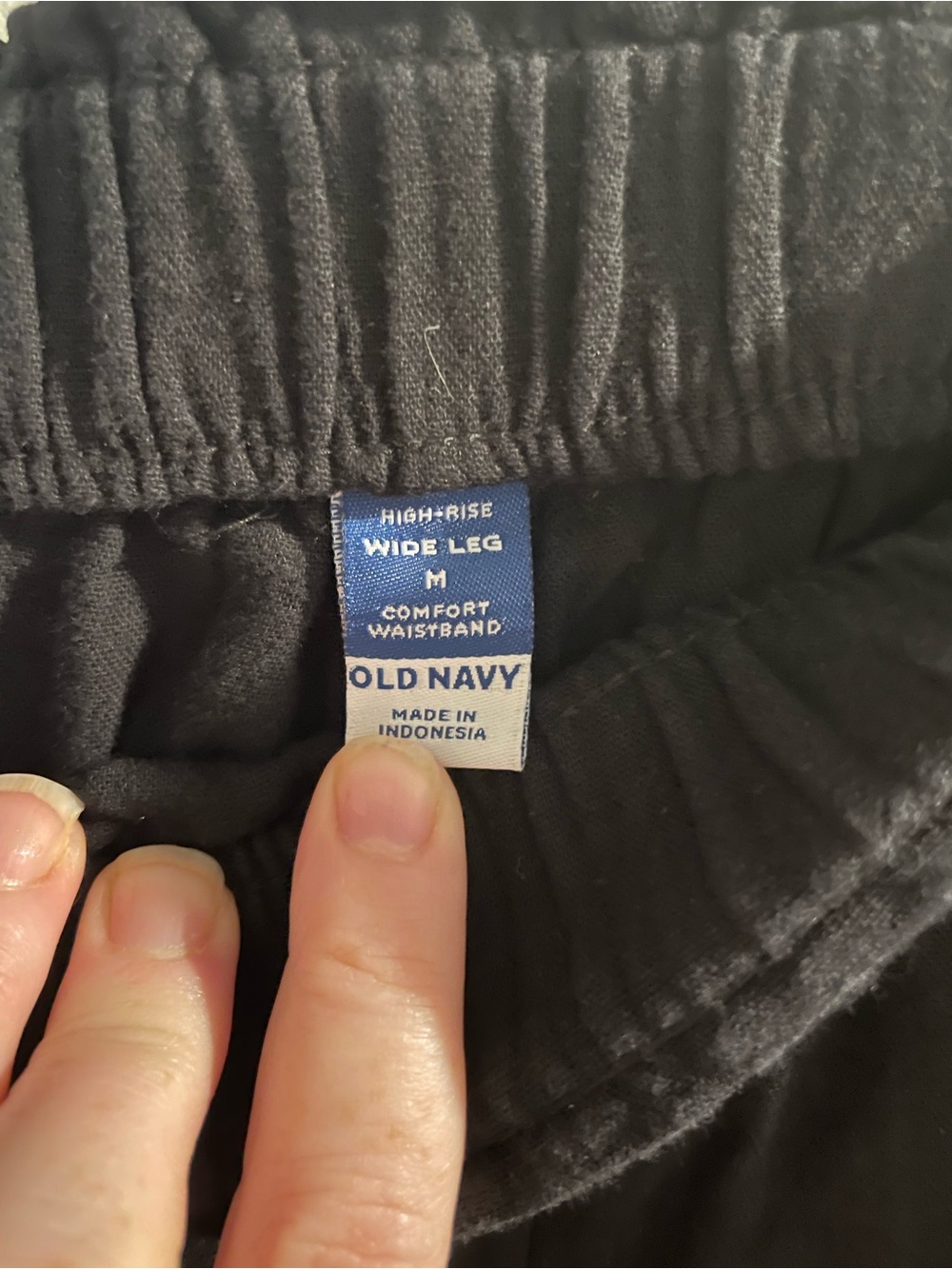 Old Navy wide leg 100% cotton pants - Picture 3 of 5
